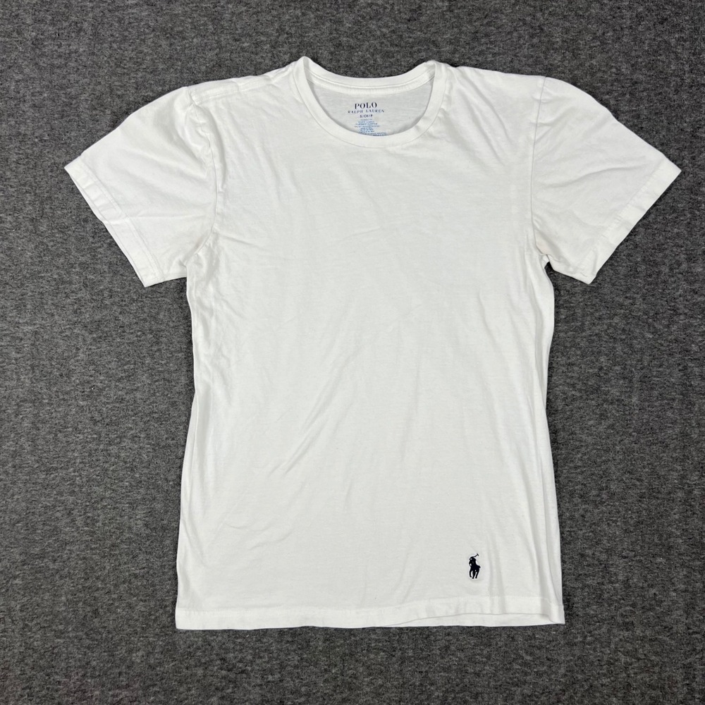 Polo Ralph Lauren T-Shirt Women Small White Classic Fit Preppy Pony Logo